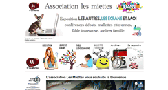 Desktop Screenshot of lesmiettes.fr