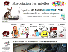 Tablet Screenshot of lesmiettes.fr